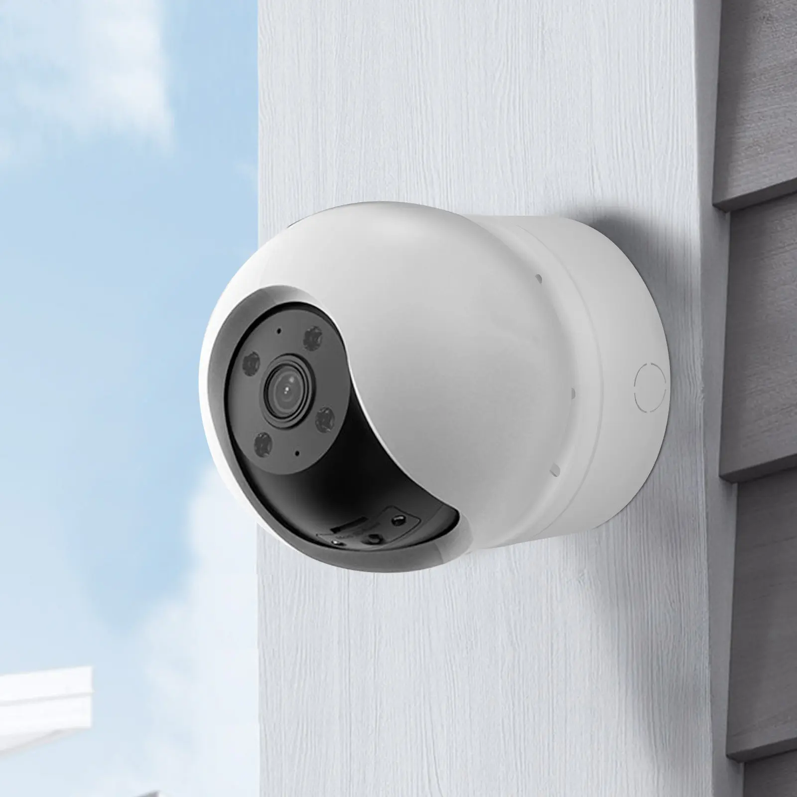 Round Camera Junction Box Large Size Aluminium Outdoor Security Cable Organizer Junction Case Outdoor Security Camera Mounts