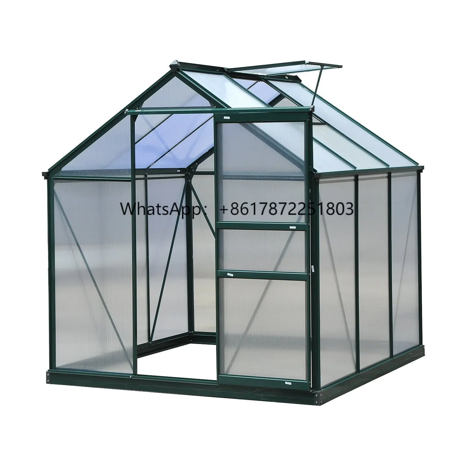 

Small Home Garden Greenhouse with Polycarbonate Cover Sheet Natural PC Sheet Greenhouses for Plant Care