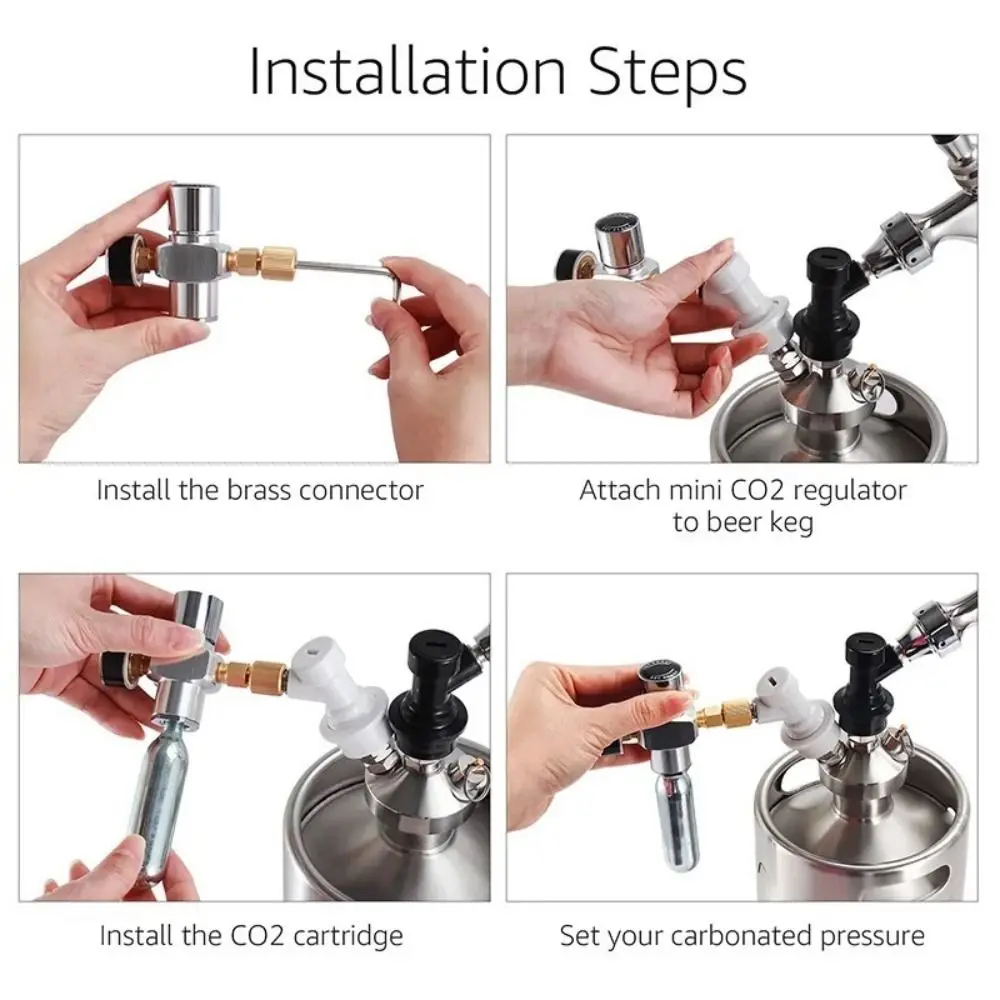Mini Design Nitrogen Pressure Gauge 3/8UNF Thread N2 Specific Mini Pressure Gauge Pressure Display Gas Strap Gauge
