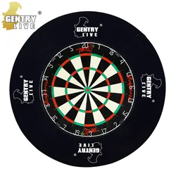 Detachable GENTRY LIVE Removable Dartboard Protector for Wall Guards Black Hemp Targets