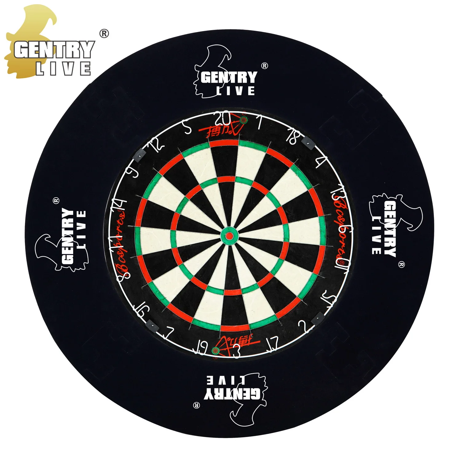 GENTRY LIVE removable dartboard protector for wall guards black hemp targets wall guards hemp targets