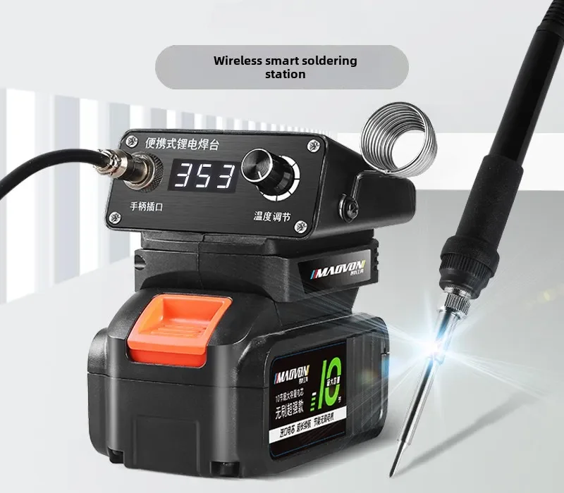 Portable and Rechargeable Soldering Iron with Adjustable Temperature for Home Use and DIY