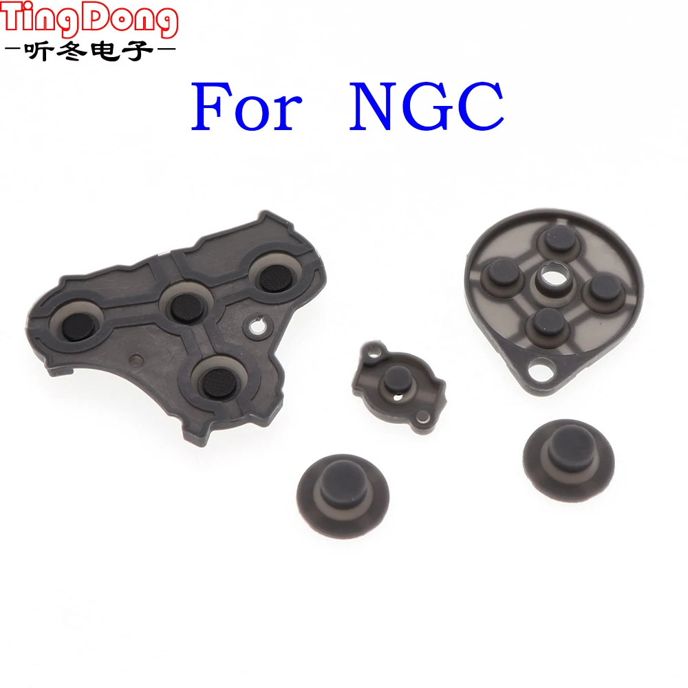 TingDong 1sets Controller Conductive Silicone Button Pad Replacements For Nintendo NGC