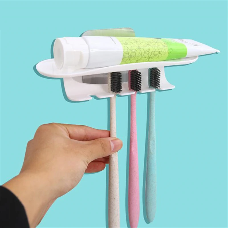 Zahnbürste Halter Rasiermesser Lagerung Rack Zahnbürste Zahnpasta Halter Bad Lagerung Rack Zubehör