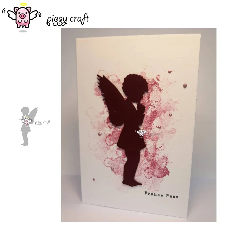 Craft metal cutting dies cut die mold Praying angel child Scrapbook paper craft knife mould blade punch stencils dies
