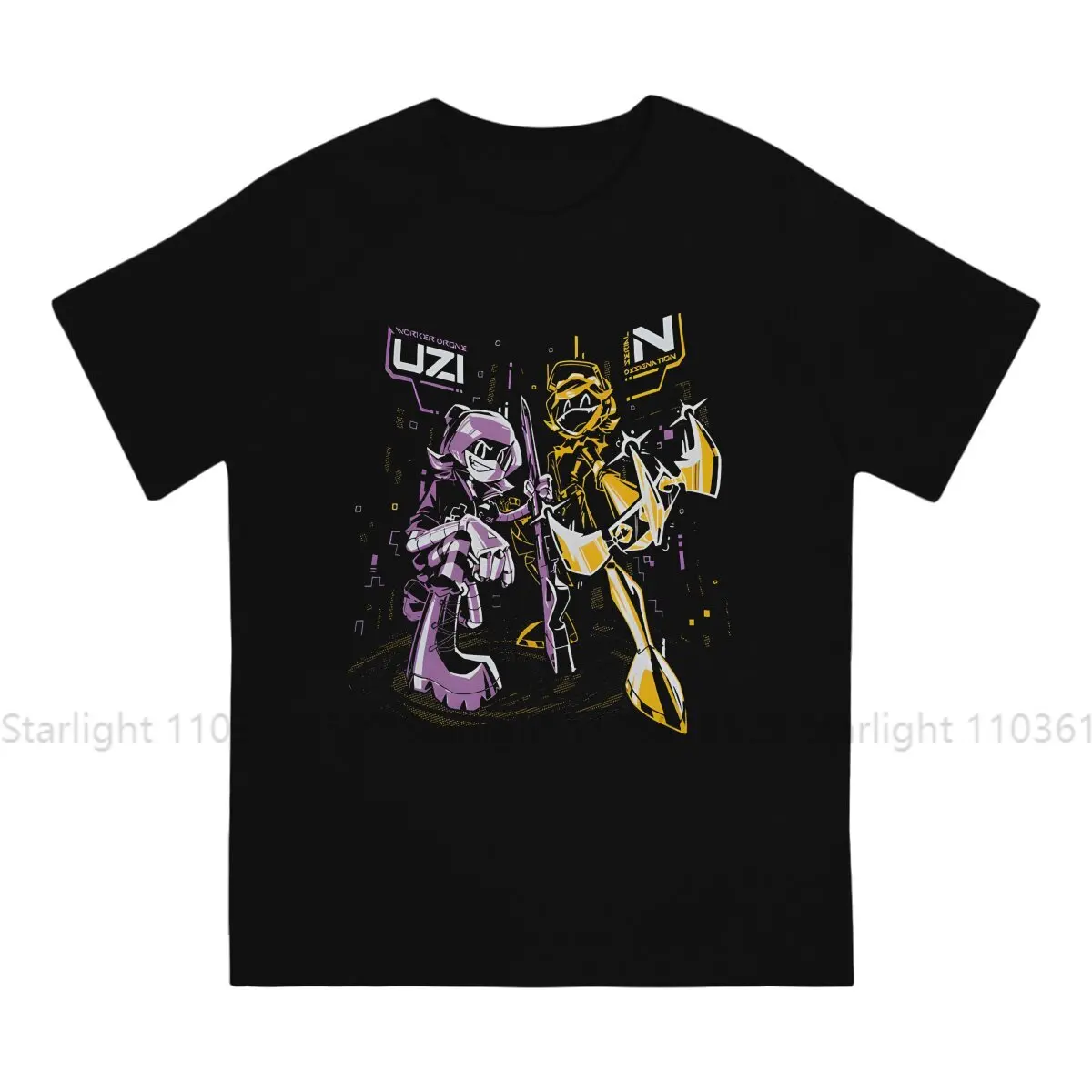 Uzi Men TShirt Murder Drones Crewneck Short Sleeve T Shirt Funny Birthday Gifts