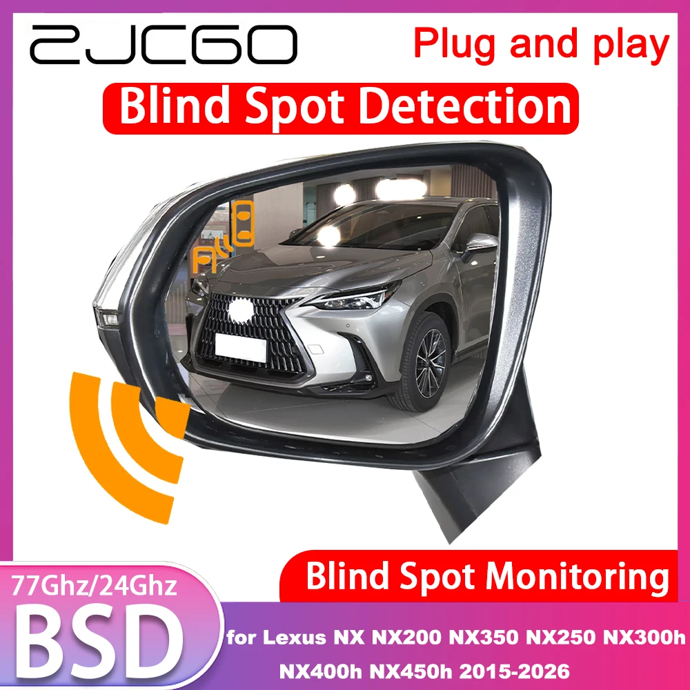 for Lexus NX NX200 NX350 NX250 NX300h NX400h NX450h 2015-2026 Blind Spot Detection Monitoring Warning Lane Assist System 77GHz