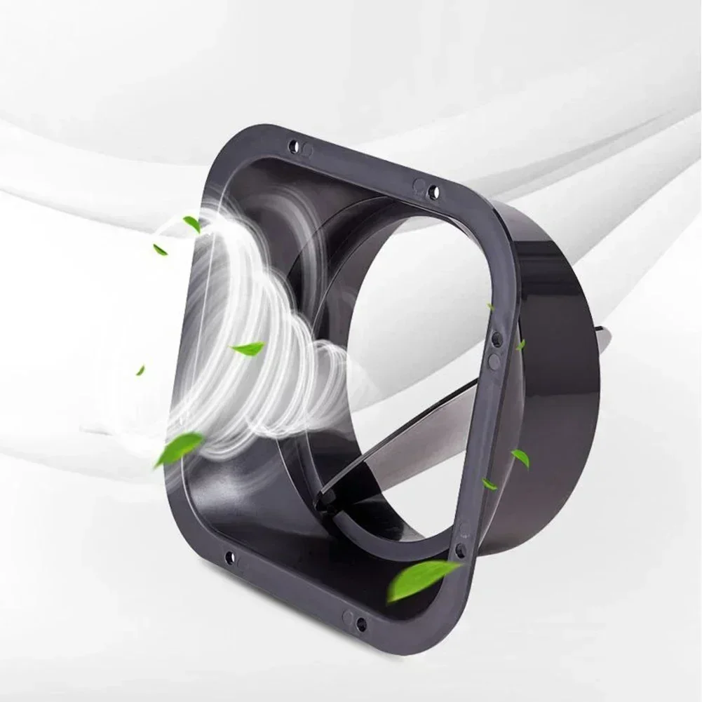 100/150mm ABS Duct Fan Connector Wall Range Hood Flange Adapter Duct Fan Connector Air Ventilation Hose Connector Vent Hardware