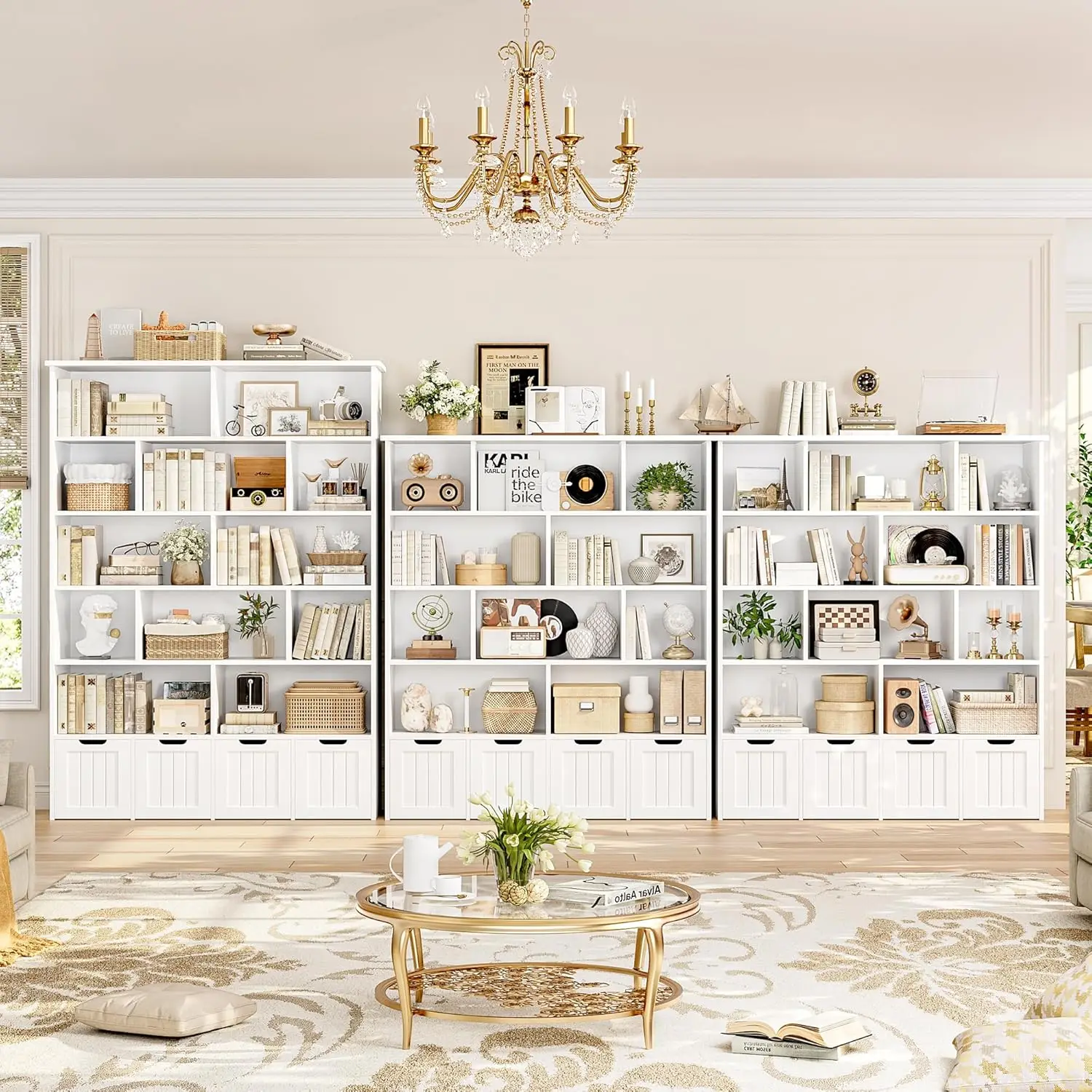 منظم تخزين الألعاب 69 ساعة، رف كتب للأطفال بطول 6 طبقات مع 4 أدراج متحركة و12 مكعب تخزين، جهاز لعبة بقوة 49.4 وات