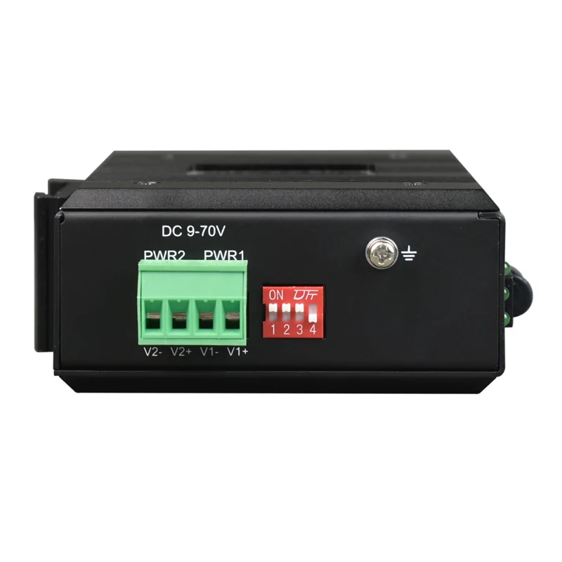 OEM Din Rail 관리형 4포트 기가비트 이더넷 산업용 스위치(2 SFP 광학 포함)