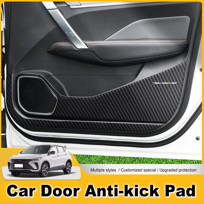 

For Geely Coolray Binyue Door Anti Kick Pad Door Sill Scuff Plate Pedal Decor Waterproof Protector Sticker Car Accessory