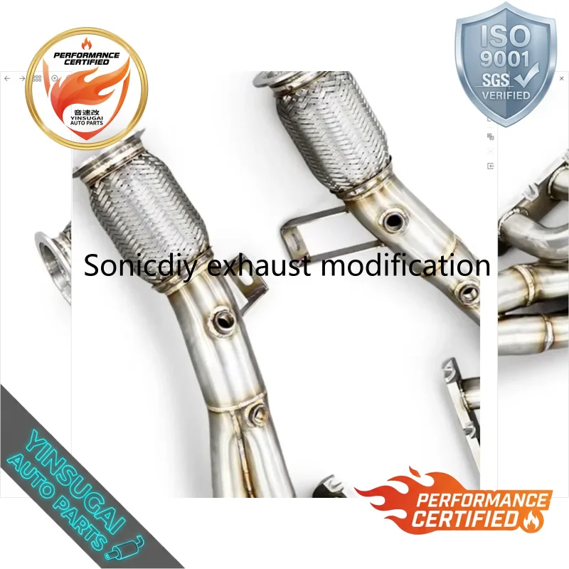 Cuski High Performance Exhaust Manifold Pipe For Audi S5 V8 4.2 2008-2013 Racing Modified Factory Direct Parts Wholesale