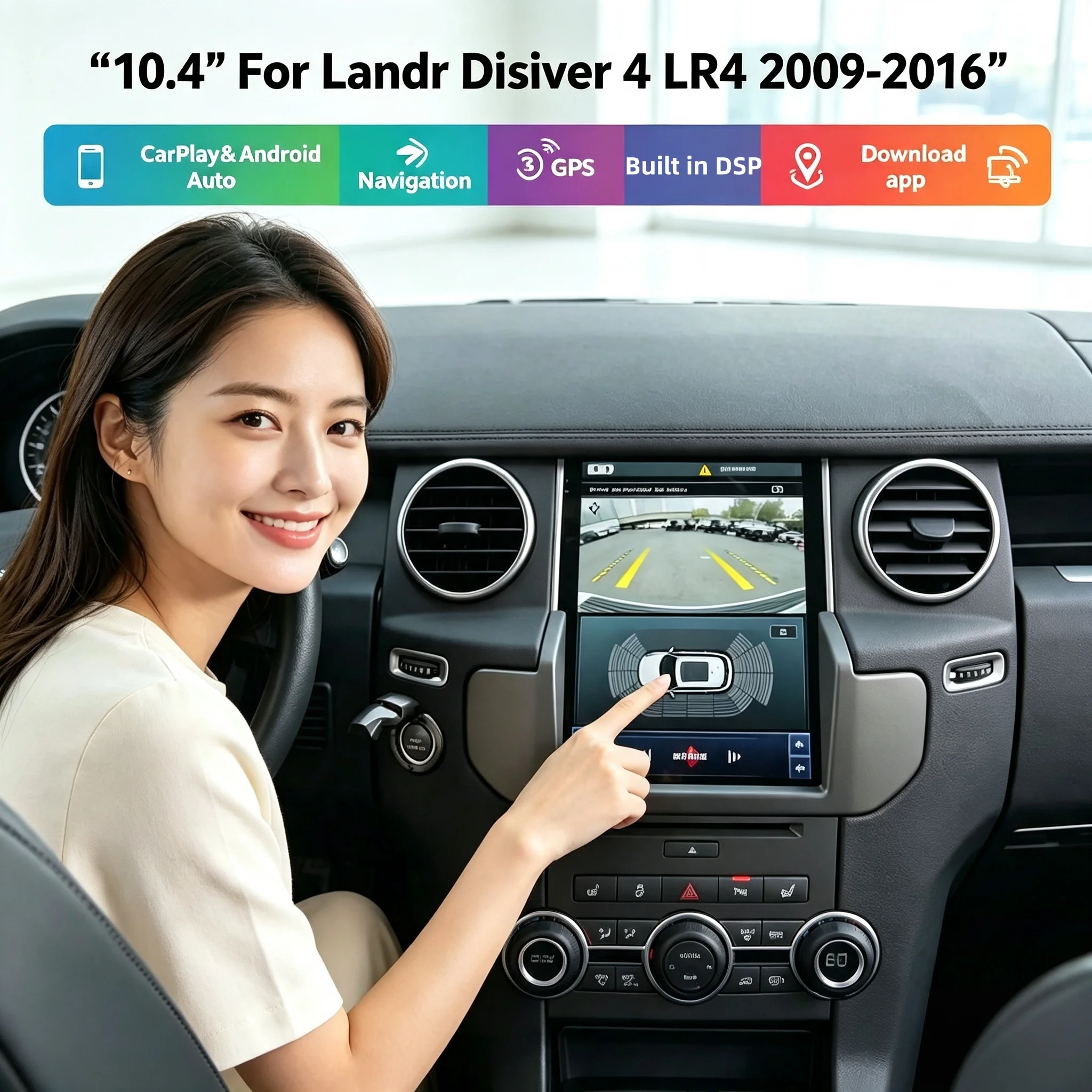 Screen Android 13 Car Radio For Land Rover Discovery 4 LR4 2009-2016 GPS Navigation Car Stereo DVD Player carplay 4G accessories