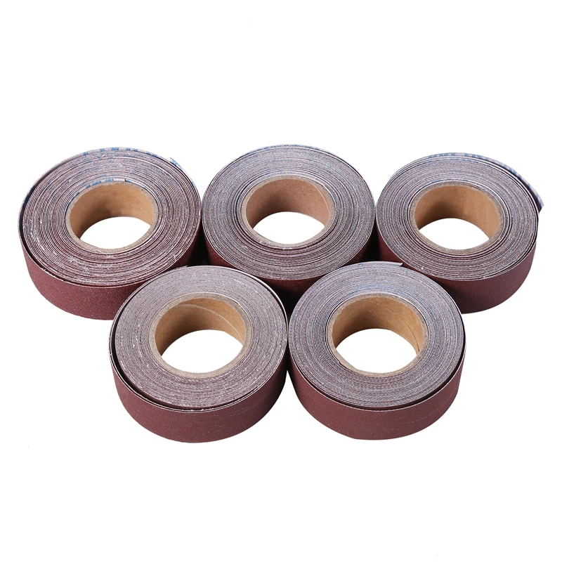 

5 Size 6M 150-600 Grit Woodworking Sandpaper Abrasive Emery Cloth Roll Dry Polishing Sanding Tools For Metal Wood