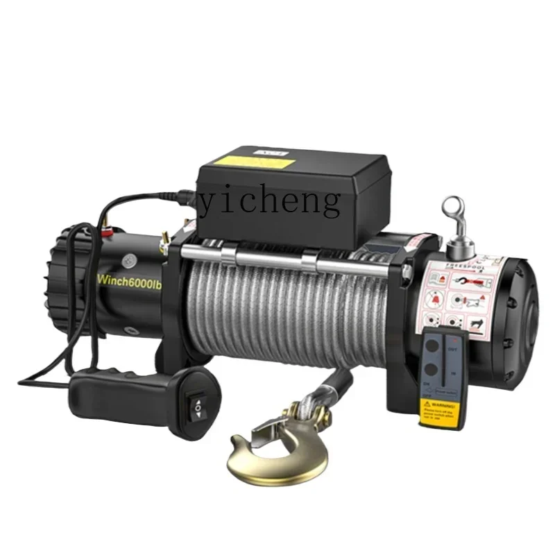 

electric winch vehicle self-rescue car hoist hoist lifting small crane