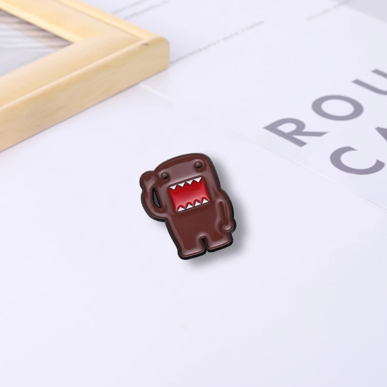 Domo Kun Enamel Pins for Kids,Custom TV Endorsed Mascot Brooches,Lapel Badges,Cartoon Funny Jewelry Gift,Kawaii Friends