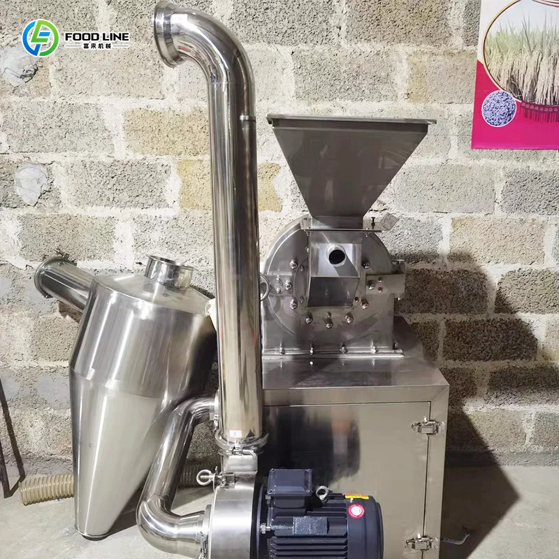 

Commercial Grinder and Sieve Mill Food-grade 304 Steel Chamber Mill High Quality Rice Bean Corn Maize Mill Grinder