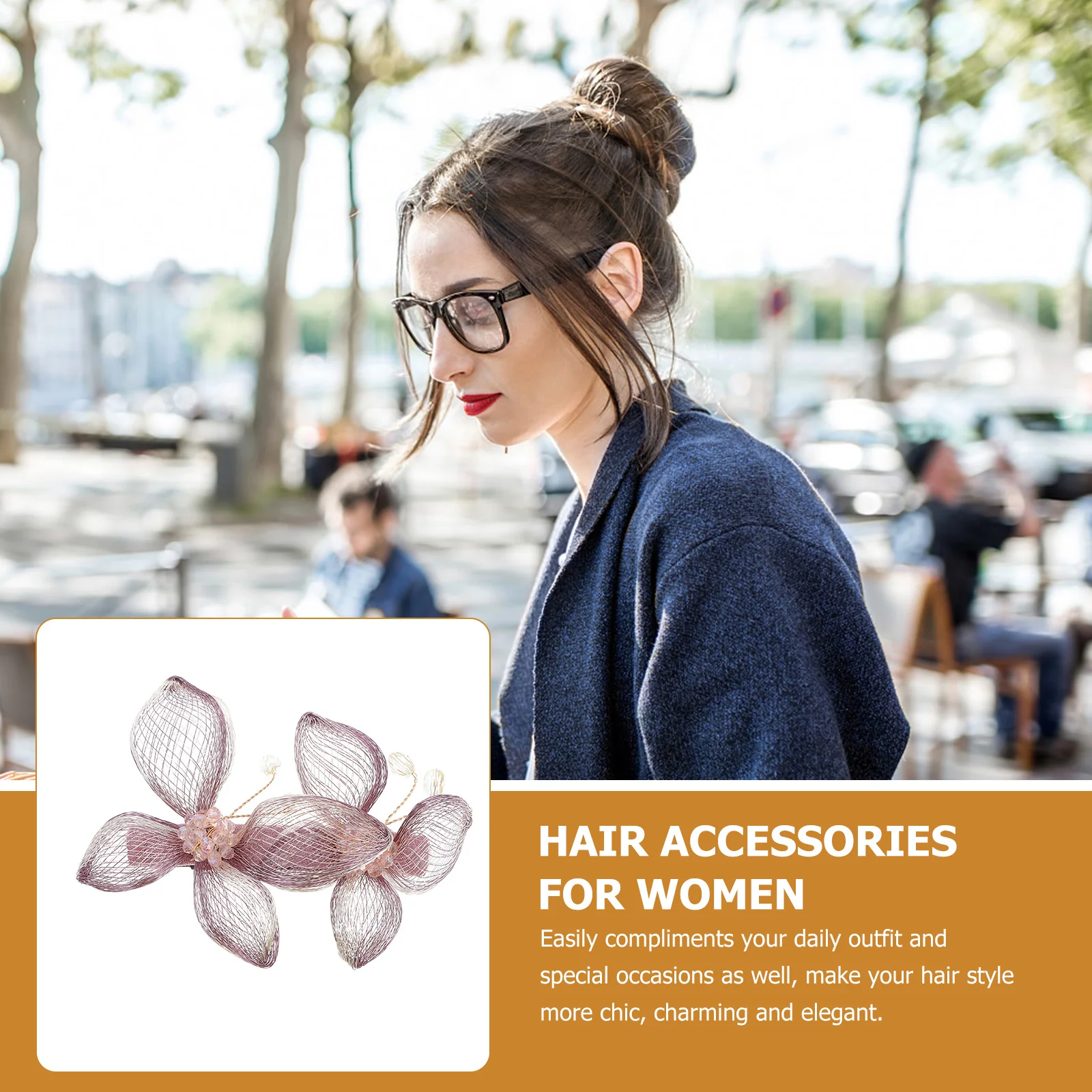 

Crystal Butterflies Hair Barrette Copper Wire Zircon Spring Clip Elegant Bridal Hair Jewelry for Weddings Parties