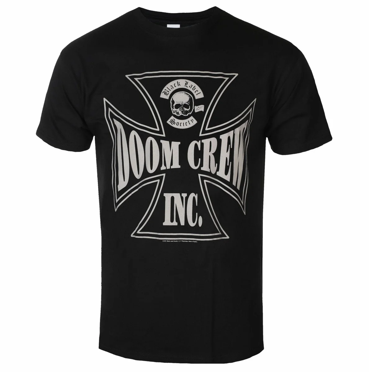 Black Label Society Doom Crew Inc Graphic Short Sleeve Top Men Women Heavy‑Metal Band Cross Skull Logo Destroy Conquer