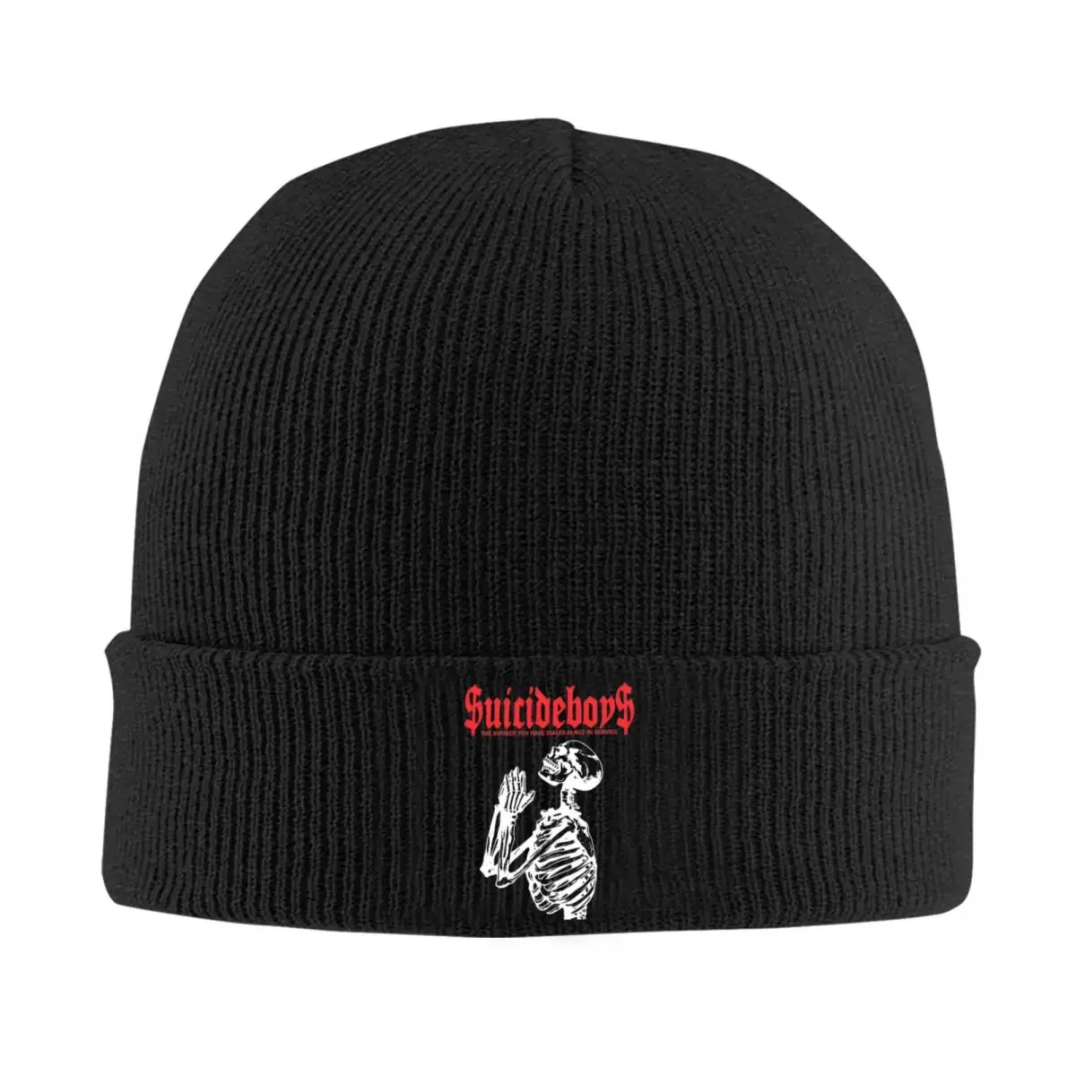 Suicideboysed Beanie Hats hip hop Knit Hat Outdoor Sport Elastic Men Women Caps Autumn Graphic Cute Bonnet Hats Gift Idea