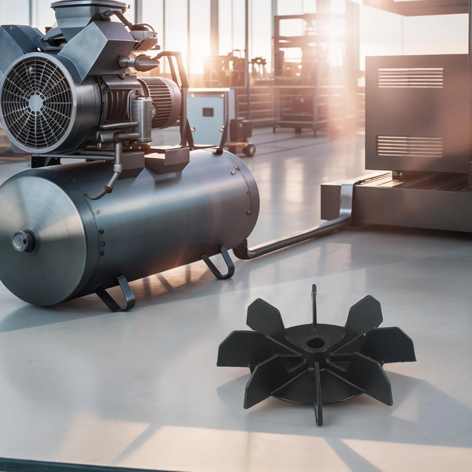 Air Compressor Fan Unit 150mm Diameter with 14mm Inner Hole for Direct Replacement in Existing Compressor Setups