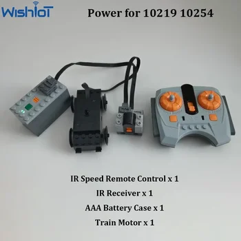 Technic MOC Power functions 88002 Train Motor kit legoeds compatible 10219 10254 IR speed remote control receiver 8879 8884