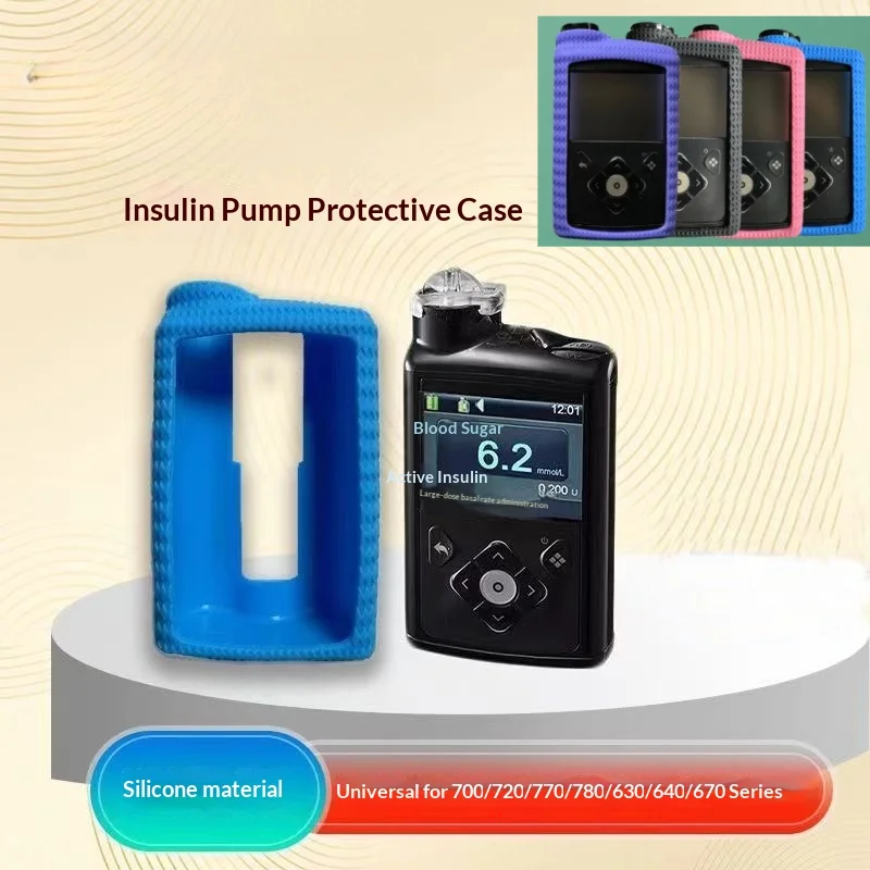 Housse de protection universelle en silicone pour pompe à insuline, étui souple antichoc pour les séries 700, 720, 770, 780, 630, 640, 670