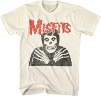 Camiseta de estilo Punk Misfits para hombre, camiseta Retro con patrón de calavera callejera, nueva moda