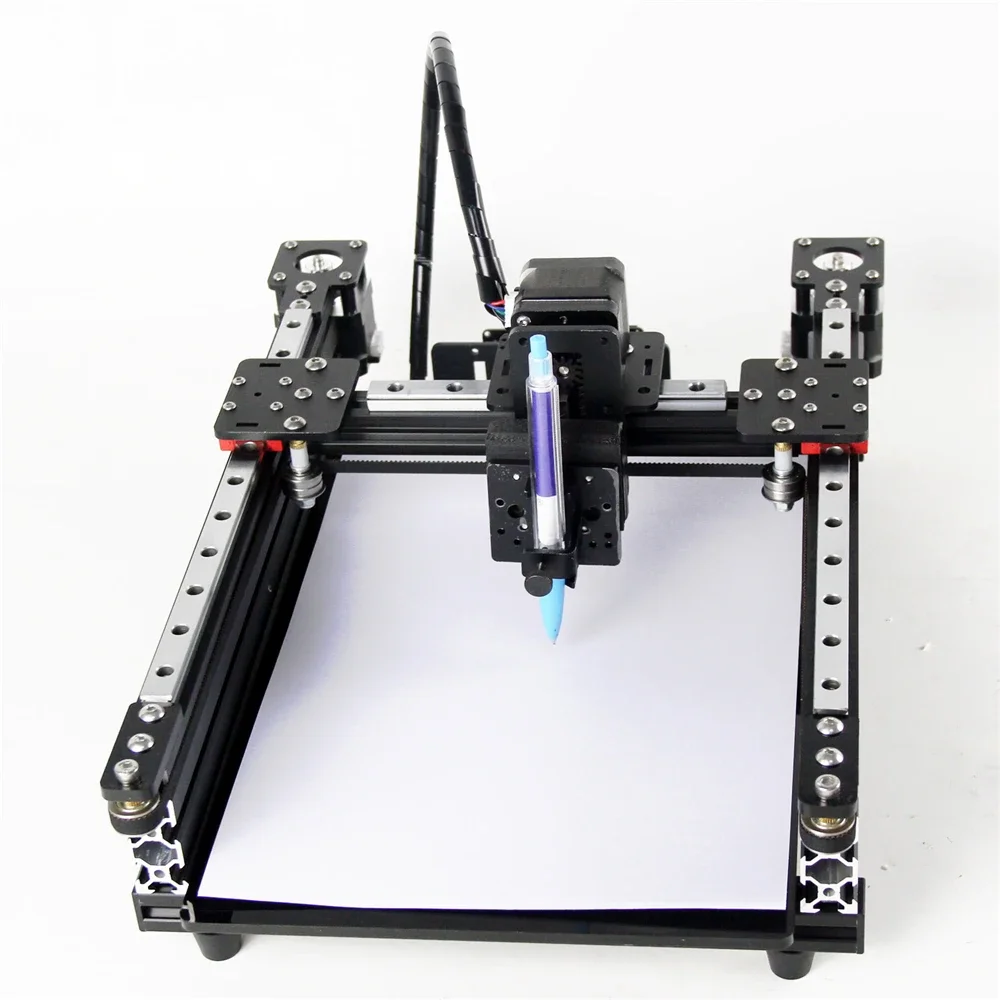 Desktop Portable DIY Aluminum Guide Rail Frame Drawing Robot 210*100MM/210*210MM/250*250MM With Extended Laser Engraving