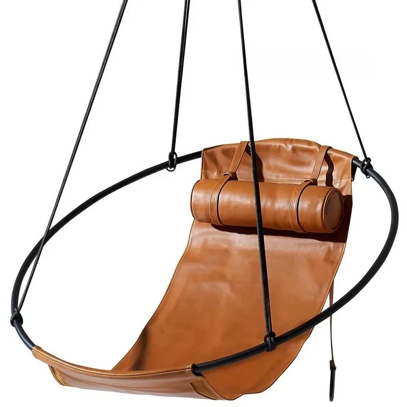 Art Hanging  Chair Indoor Adult Home Hanging Basket Nordic Balcony Rocking Chair Single Patio Outdoor Swing