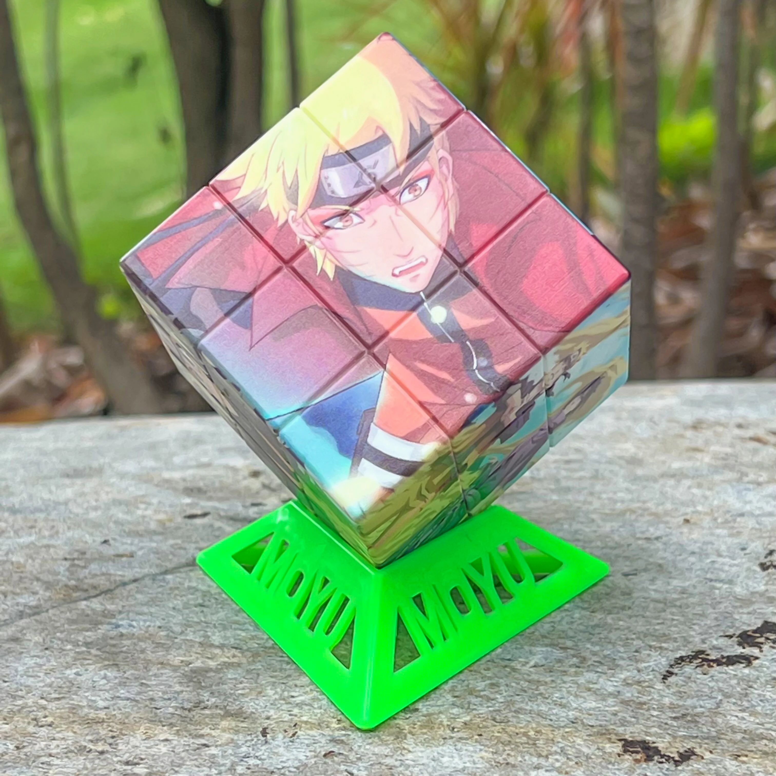 Naruto Anime Magic Cube Stickerless Cube Puzzle Professional Speed Cubes Educational Toys for Students Learning Puzzle Cubes