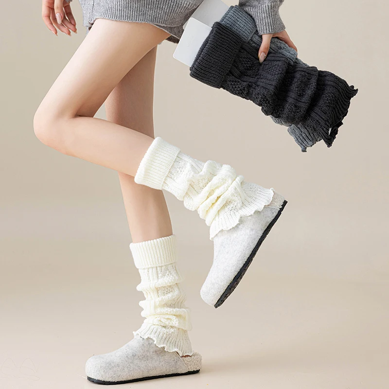 Trend frauen Beinlinge Hohe Qualität Einfarbig Einfache Lose Socken Für Frauen Koreanischen Stil, Mode, Knie Hohe Socken Lange Dicke