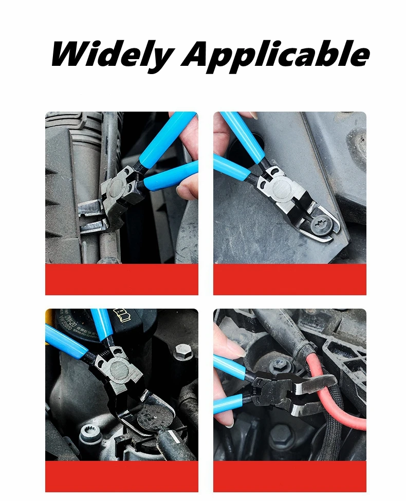 Multifunctional Car Clip Pliers Diagonal Pliers Car Rivet Tightening Pliers Wire Stripping Plier Staple Screwdriver Removal Tool