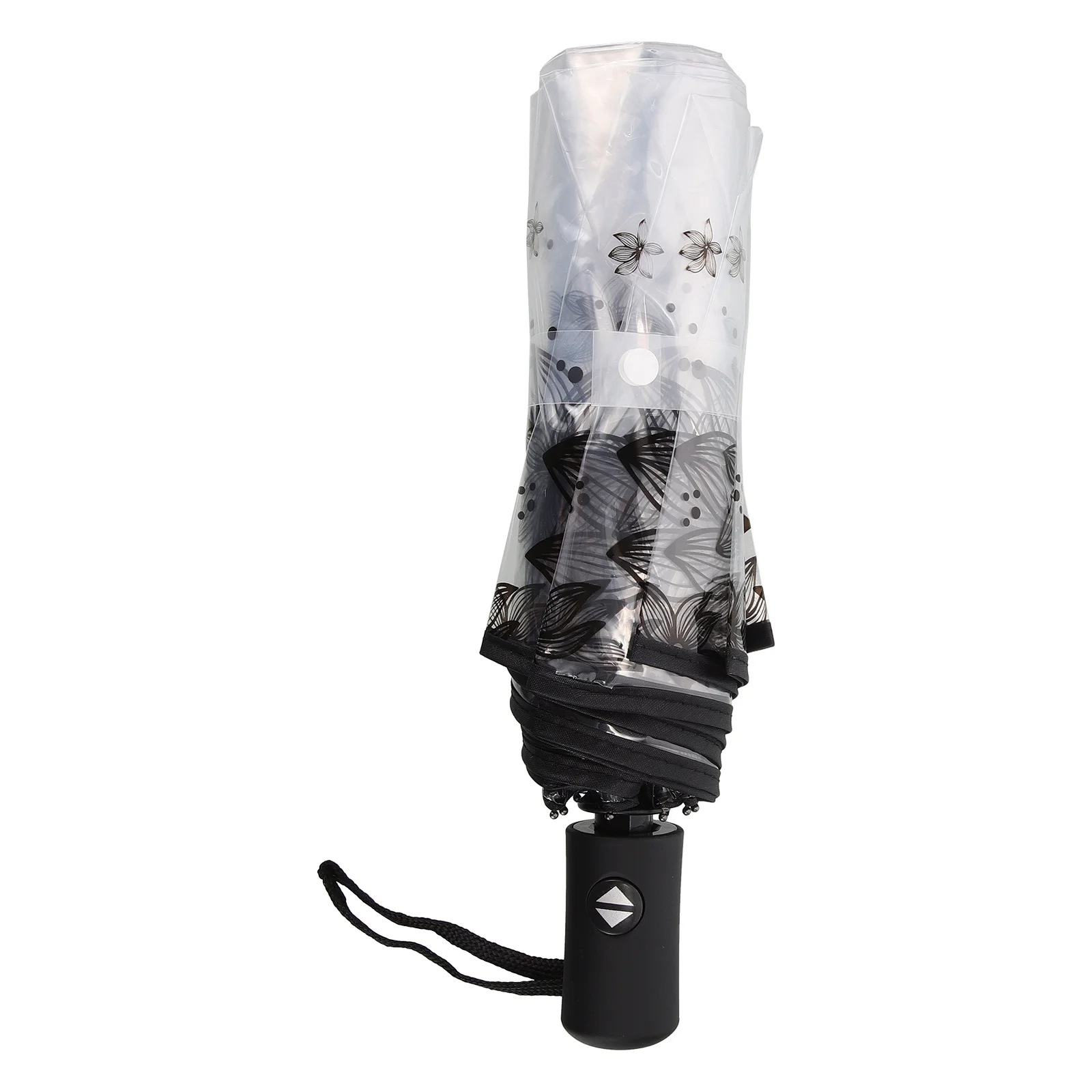 

Clear Transparent Umbrella Lightweight Automatic Open Close Folding Rain Protection Travel Portable Waterproof Compact
