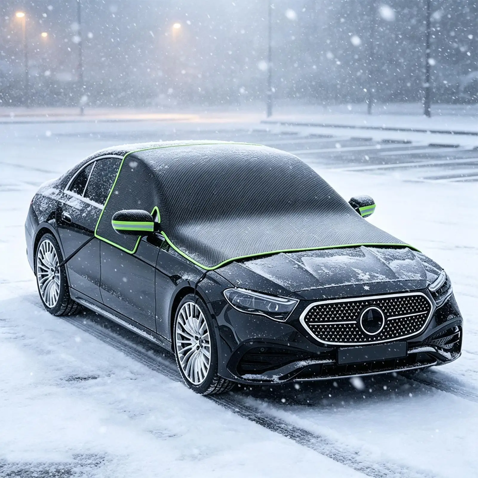 Car Windscreen Shade UV Protection Anti-Frost Extra Thick Winter Winter Car Windshield Cover For Sedan Hatchback Commercial