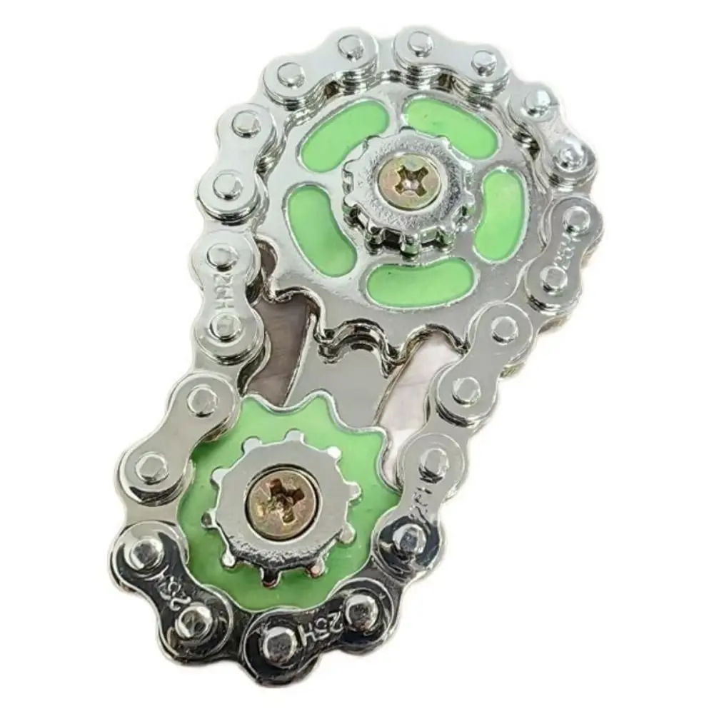 

Gyroscope Luminous Fidget Spinner Metal Creative Hand Spinner Chain Gear Chains Gear Trendy Wheel Gear Chain Gyroscope Adult
