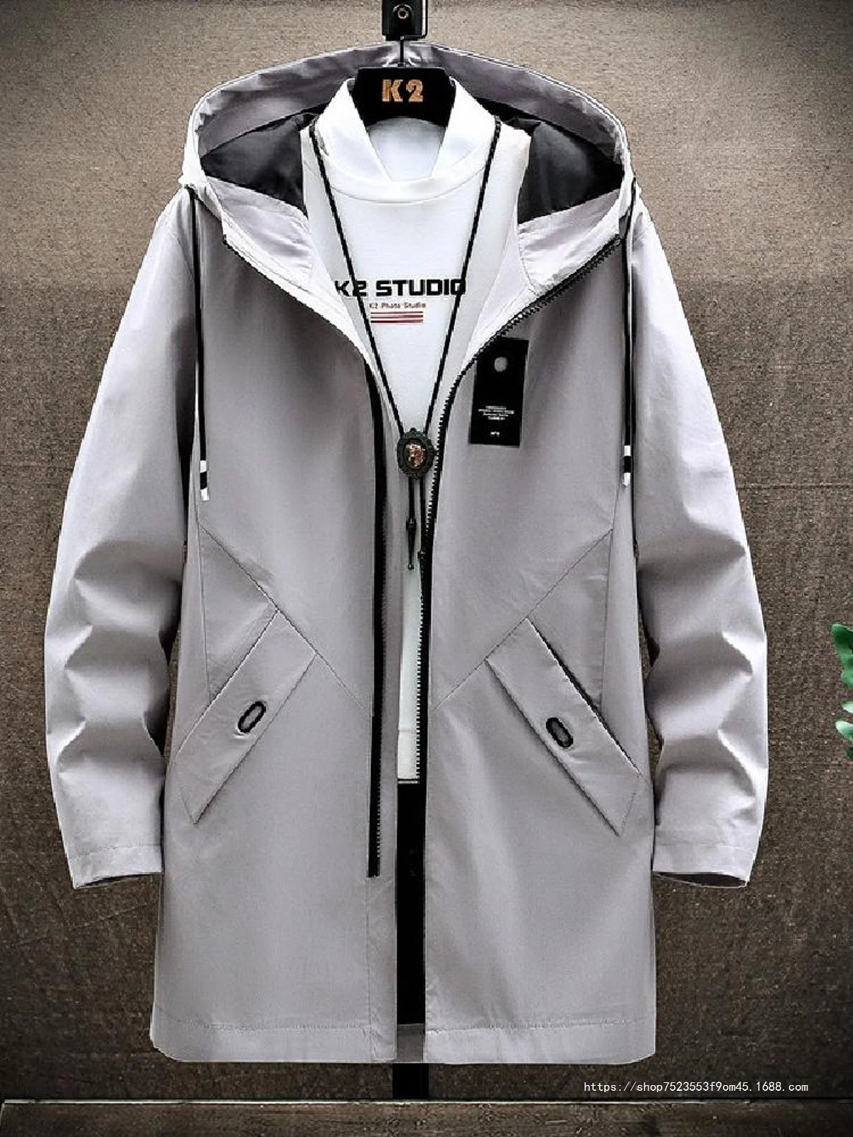 

Мужской тренч-кейп камуфляжный, быстросохнущий, многофункциональный, в стиле Y2K, модный, повседневный, с золотой отделкой, рабочая одежда, с графическим принтом, для фитнеса и спорта