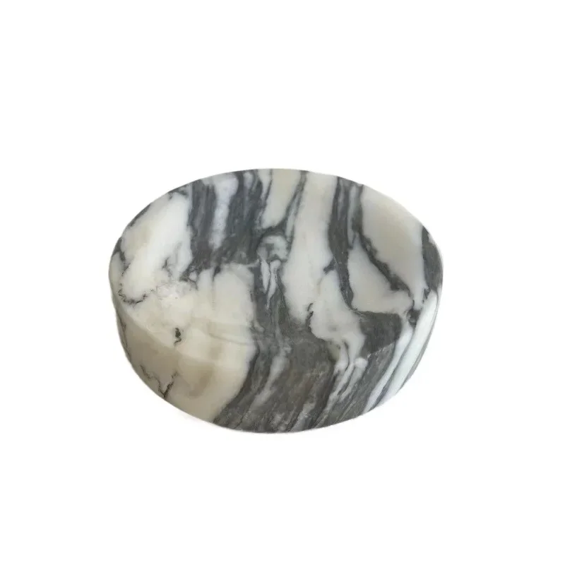 Light luxury natural Calacatta Viola Marble tray model room home desktop jewelry storage coaster ornaments