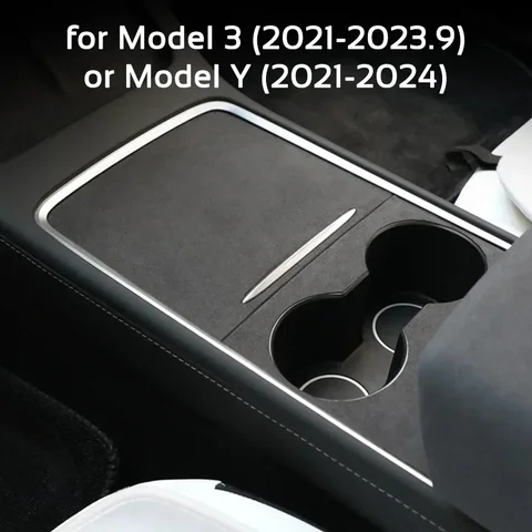 Защитная накладка из замши на центральную консоль для Tesla Model 3 Y 2021-2026, 3 Highland Y Juniper, наклейка на центральную панель, автомобильные аксессуары