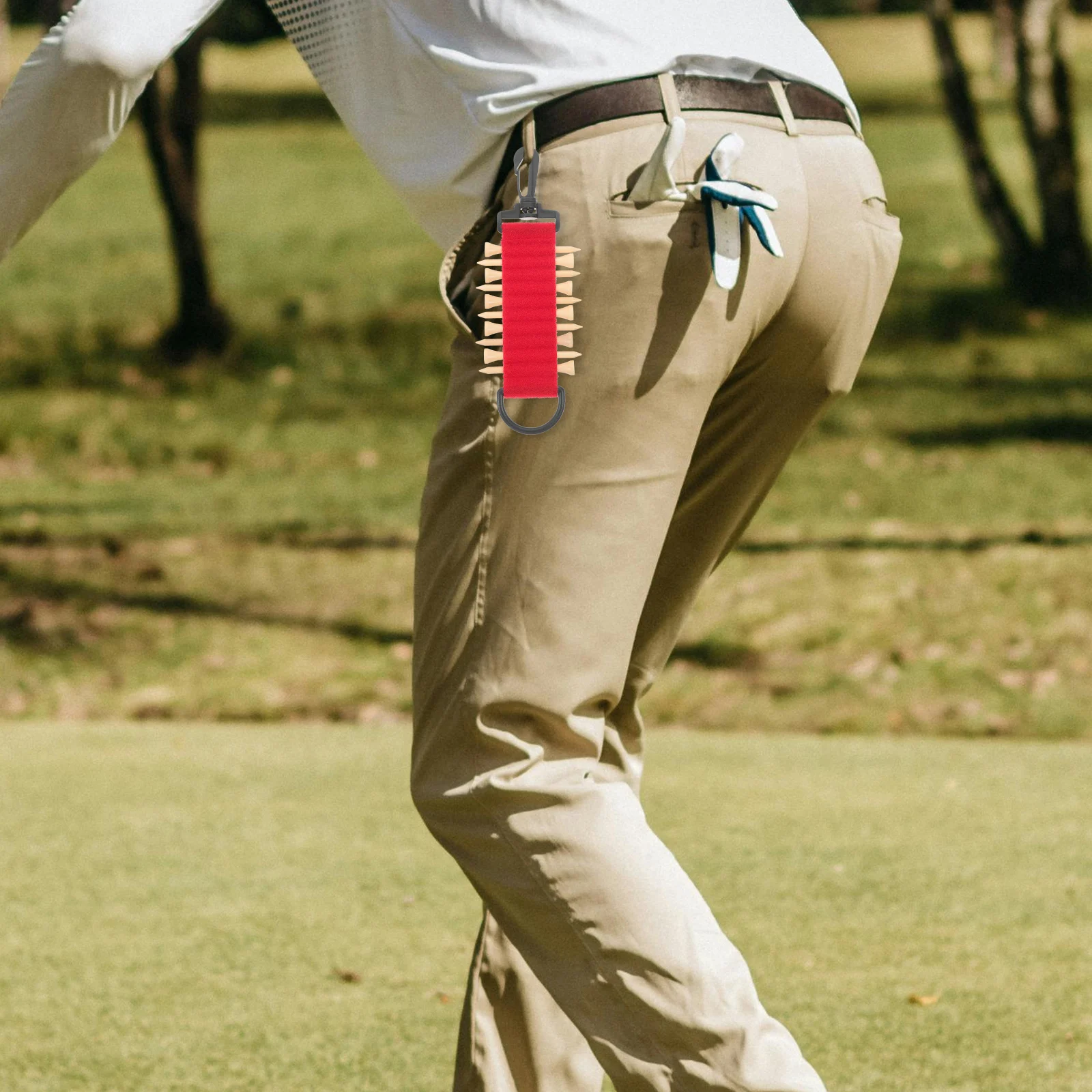 

Golf Nail Fixing Clip Durable Safe Reliable Long Term Use Anti Wear Fracture Golf Ball Tee Hanging Carrier Compact Structure