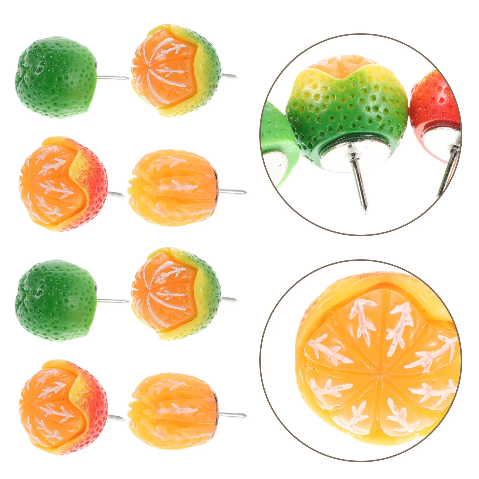 

Artificial Fruit Push Pins Colorful Decorative Tacks for Bulletin Boards Office Organization School Stationery Classroom