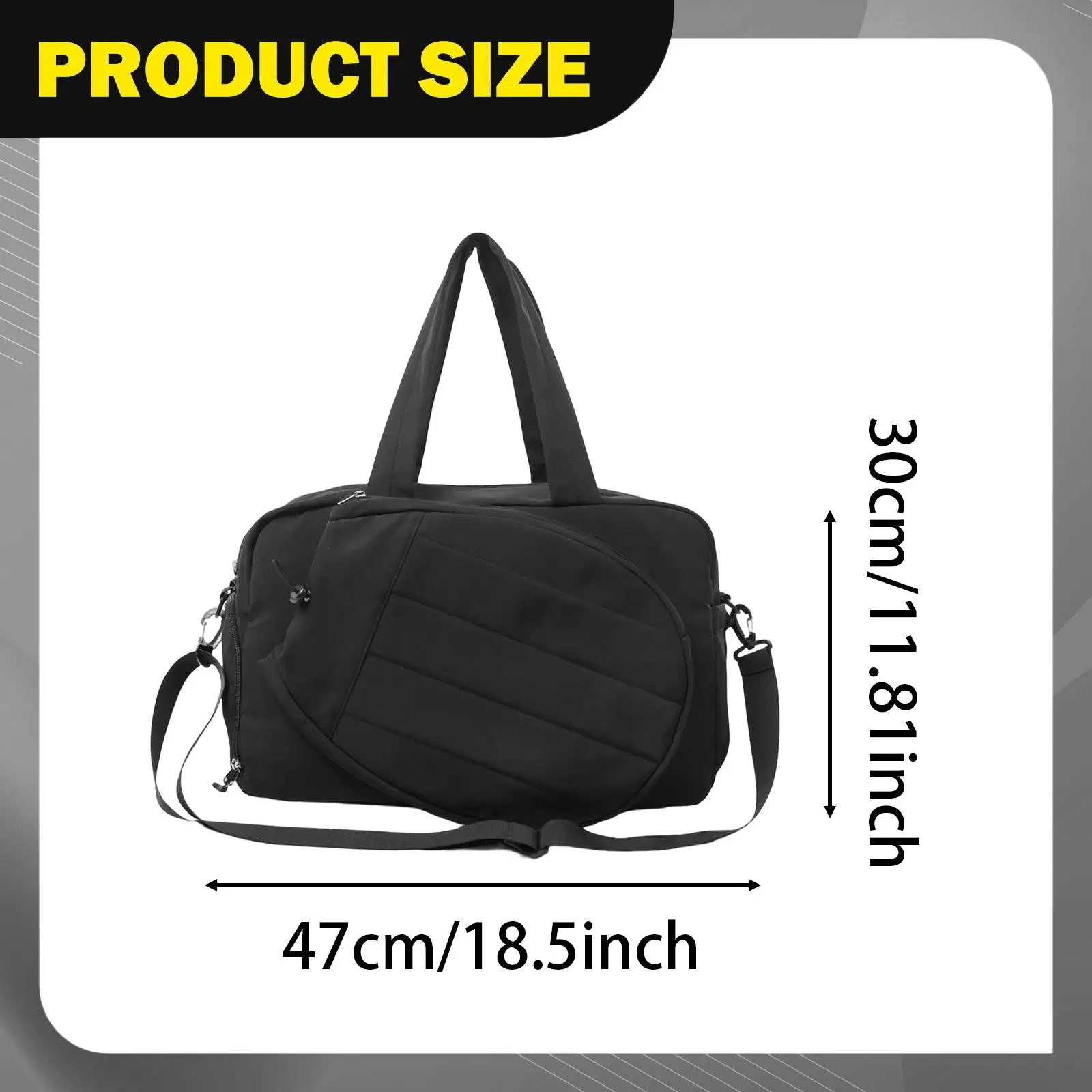 Tennis Racket Bag Waterproof Gym Equipment Carry Bag for Men Women Pickleball Racket Bag