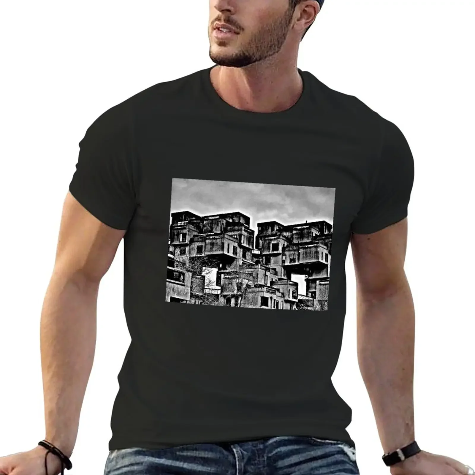 Habitat 67 - Brutalism T-Shirt aesthetic clothes animal prinfor boys quick-drying workout shirts for men