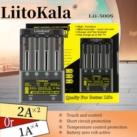 1-5PCS LiitoKala Lii-500S 18650 LCD Battery Charger for 26650 16340 18350 3.7V 1.2V Ni-MH Ni-Cd Li-ion Test battery capacity