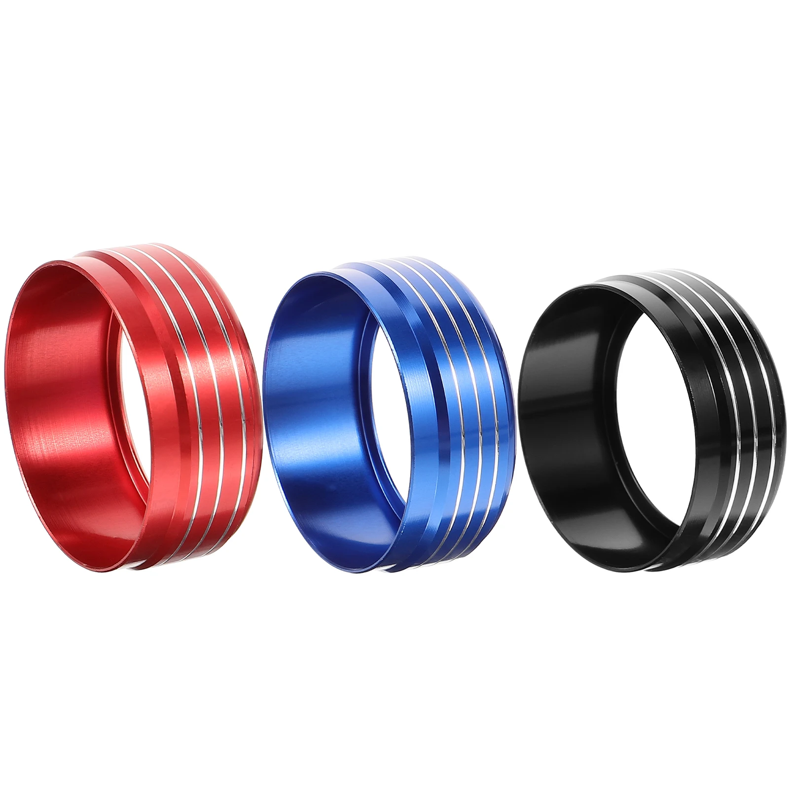 

3 Pcs Air Conditioning Knob Decorative Ring Conditioner Switch Button Cover for Control Knobs Trim Car