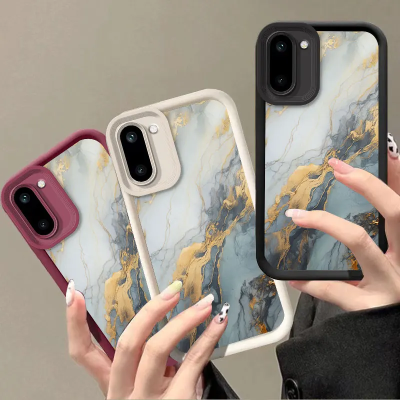 Flexible Silicone Case For OnePlus 15R One Plus 15 Protective Cover Shockrpoof Marble Print Pattern Funda