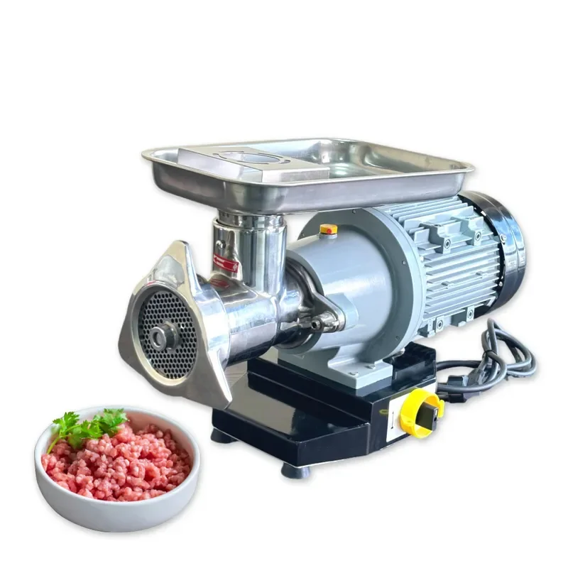 Commercial Countertop Meat Grinder - Heavy Duty Stainless Steel Electric Mincer & Sausage Stuffer for Meat Processing