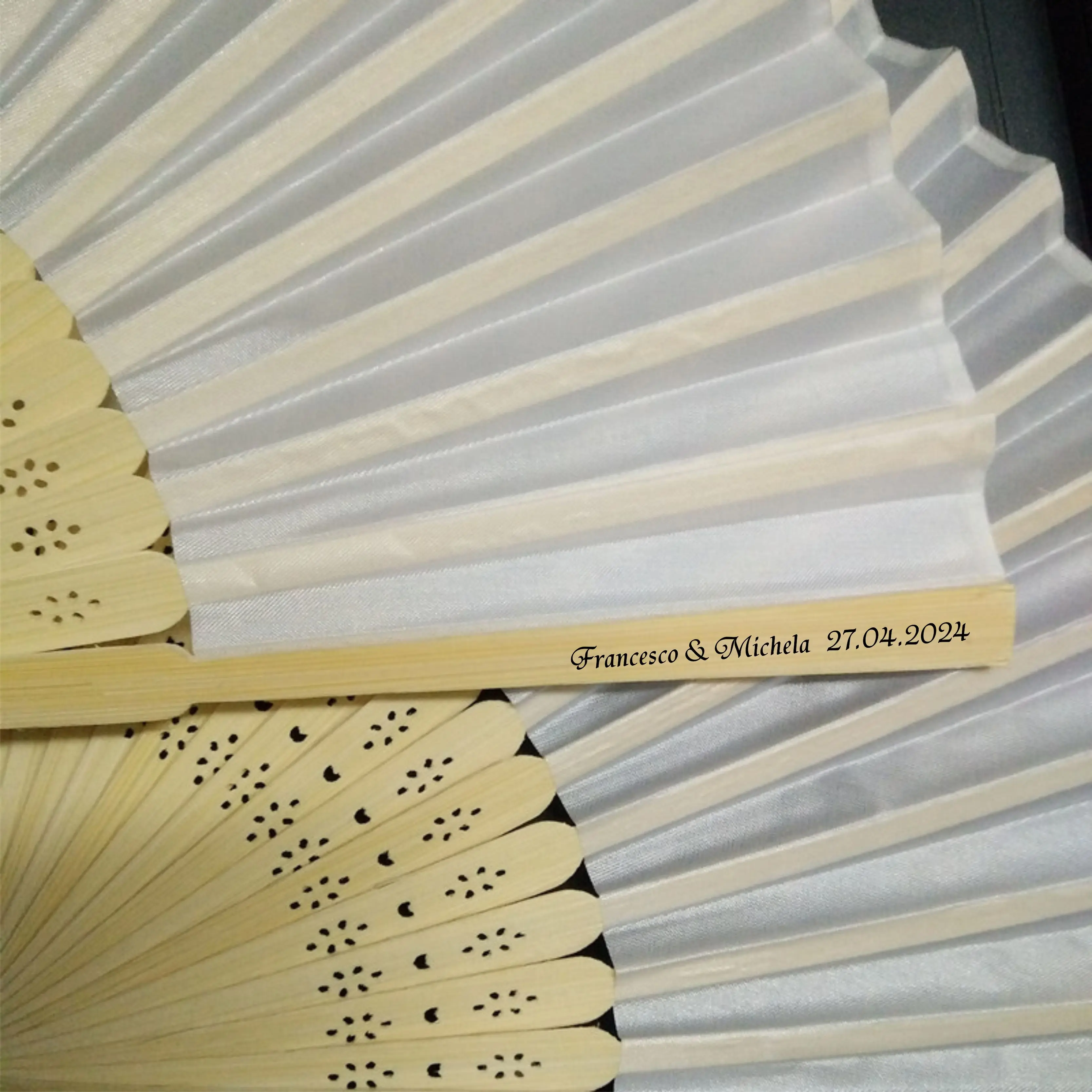 200pcs/Lot Wedding Gift Bamboo Hand Fan 150/180pcs Folding Fans Customs Names for Party Favors