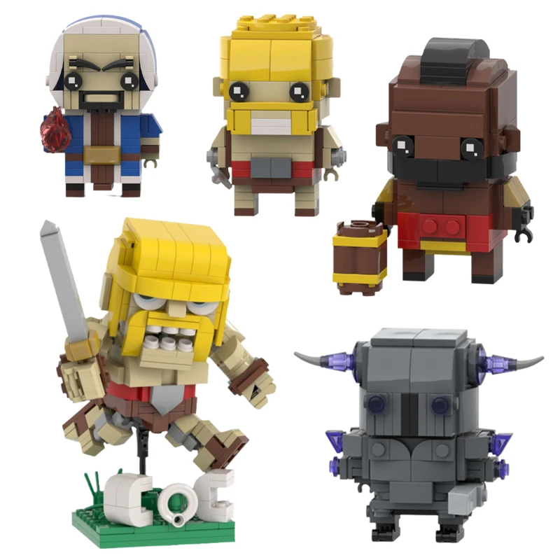 

Горячие игровые фигурки Royale Clash, строительные блоки MOC, племенное конфлитное варвары, Hog Rider, модель Brickheadz, детские игрушки, подарок