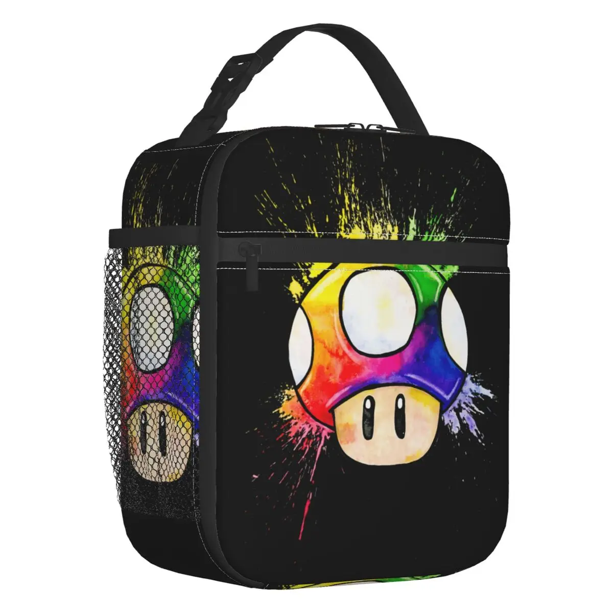 Bolsa Térmica Personalizada M-Marioes Video Game Brothers Friends para Escola e Escritório, Lancheira Portátil Térmica Bento Box para Homens e Mulheres
